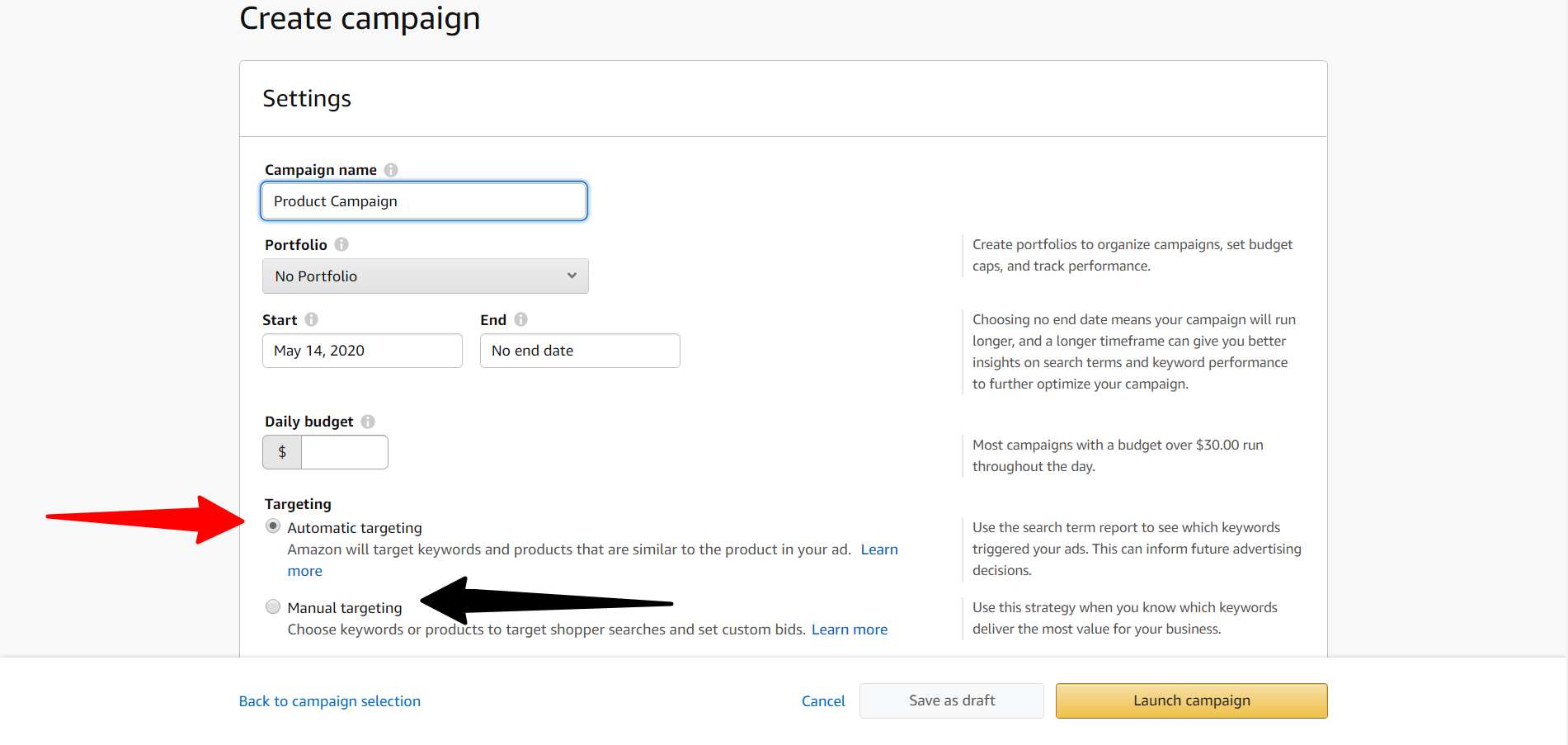  Create Amazon PPC Campaigns